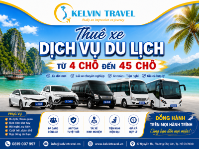 THUÊ XE DU LỊCH DỊCH VỤ - AN TOÀN TRÊN MỌI NẺO ĐƯỜNG