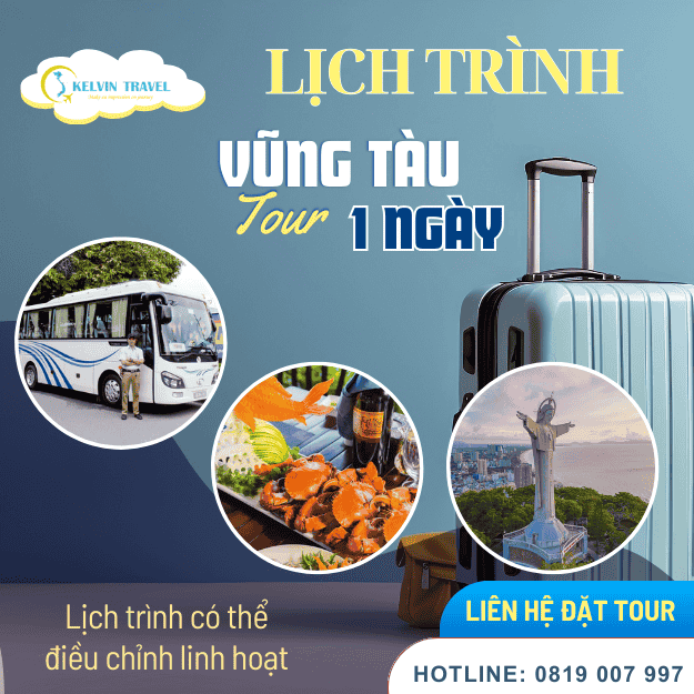 990K/Khách – Tour Vũng Tàu 1 Ngày Trọn Gói Từ TP.HCM