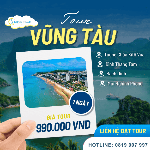 990K/Khách – Tour Vũng Tàu 1 Ngày Trọn Gói Từ TP.HCM